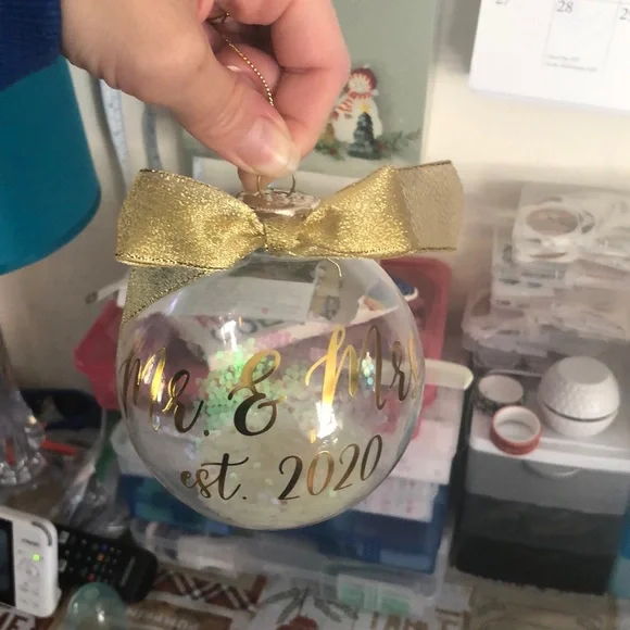 🛍️ Glass Marriage 2020 Ornament - Picture 1 of 5